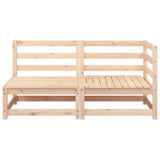 Garden Sofa 2-Seater Solid Wood Pine 837942