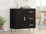 Sideboard Black oak 34 x 69.5 x 90 cm Engineered wood 880654