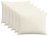 Cushion Cover 6 pcs ALMELO Cream 65 x 65 cm Corduroy 915498