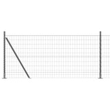 Welded Wire Fence with Concrete Base 10 x 0.8 m 3350909