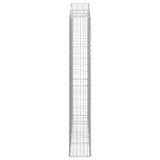 Arched Gabion Baskets 3 pcs 200x30x200/220 cm Galvanised Iron 3145536