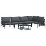 Garden Sofa Set Anthracite Steel 3378989