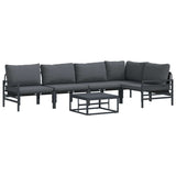 Garden Sofa Set Anthracite Steel 3378989