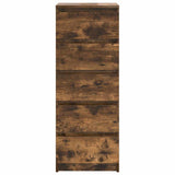 Sideboard with Drawers Smoked Oak 37.5x35x99 cm Engineered Wood 861764