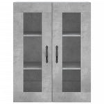 Highboard Concrete Grey 69.5x34x180 cm Engineered Wood 3198565