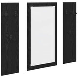 Wall-Mounted Coat Rack Wall-mounted Black Oak 96 x 1.5 x 90 cm 874532