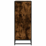 Shoe Rack Smoked Oak 48x38x97.5 cm Engineered Wood 849206