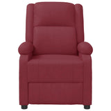 Massage Chair Wine Red Faux Leather 340166