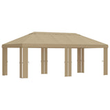 Gazebo Cover 6 x 3 m Beige Polyester 190 gsm 900423