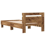 Bed Frame Old Wood 193 x 95 x 88 cm Engineered Wood 874121