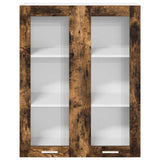 Hanging Cabinet Smoked Oak 80 x 31 x 100 cm Engineered Wood 884398