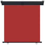 ZNTS Balcony Side Awning 165x250 cm Red 48433