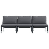 Outdoor Furniture 3 Piece Anthracite 80 x 80 x 71 cm Steel 42009989
