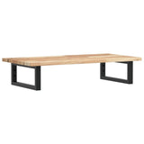 Basin Shelf Wall Mounted Steel and Solid Wood Acacia 3302673