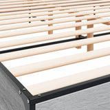 Bed Frame without Mattress Grey Sonoma 200x200 cm 3280020