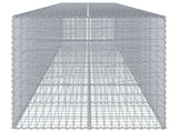 Gabion Basket with Cover 800x100x100 cm Galvanised Iron 3295204