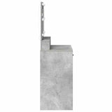 Dressing Table Concrete Grey 79 x 41 x 135 cm Engineered Wood 865085
