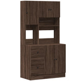Kitchen Cabinet Brown Oak 95x50x180 cm Engineered Wood 3276538