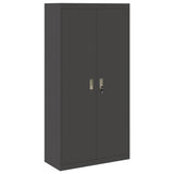 Storage Cabinet Black 90 x 40 x 180 cm Steel 3406166