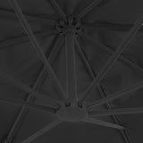 Cantilever Garden Parasol with Aluminium Pole 4x3 m Black 47001