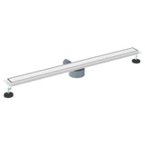 Shower Drain 2-in-1 with 360&deg Siphon Silver 100 cm 42015966