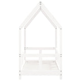 Kids Bed Frame White 70x140 cm Solid Wood Pine 835722