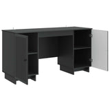 Desk Black Engineered Wood 142.5 x 50 x 75 cm 3414568