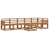 Outdoor Sofa Set 7 pcs Natural Solid Acacia Wood 3366492
