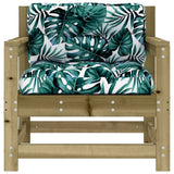 Garden Chairs with Cushions 2 pcs Impregnated Wood Pine 825568