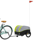 Bike Trailer Black and Green 30 kg Iron 94144