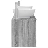 Bathroom Cabinet Set 3 pcs Grey Sonoma 49.5 x 44.5 x 65 cm 3405693