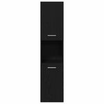 Bathroom Furniture Set 4 pcs Black Oak 41 x 38.5 x 46 cm 3334325