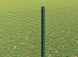 Welded Wire Fence 100 x 1.6 m PVC-Coated Steel Green 3336803