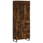 Highboard Smoked Oak 69.5x34x180 cm Engineered Wood 3199838