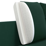 3-Seater Sofa Dark Green 222 x 81 x 89 cm Velvet 42048644