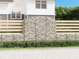 Arched Gabion Basket 150x50x160/180 cm Galvanised Iron 153458