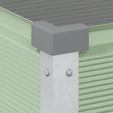 Planter Pastel Green 100 x 45 x 90 cm Galvanised Steel 42018282