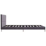 Bed Frame without Mattress Grey Fabric 135x190 cm Double 281128