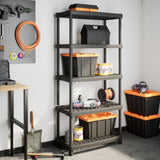 Storage Shelf 5-Tier Black 93.5x45.5x194.5 cm PP 4007261