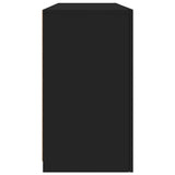 Sideboard with LED Lights Black 142.5x37x67 cm 3209087