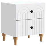 Bedside Cabinet White 43 x 34.5 x 48 cm Engineered Wood 894065