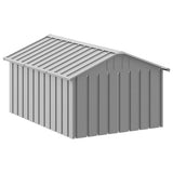 Dog House Grey 116.5x153x81.5 cm Galvanised Steel 171543