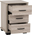 ZNTS Oliver 3 Drawer Bedside 100-103-099