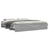 Bed Frame Grey Sonoma Engineered wood, Plywood Super King 3295637