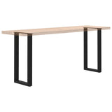 Console Table Legs U-Shaped 2 pcs Black 38x cm Steel 4013172