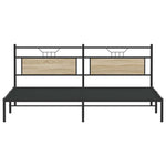 Bed Frame without Mattress Sonoma Oak 193x201 cm Engineered Wood 4106798