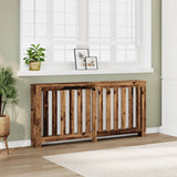 ZNTS Radiator Cover Old Wood 175x20x82 cm Engineered Wood 852760