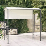 Gazebo with Roof 220x110x200 cm Cream 318532