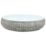 Countertop Basin Grey and Blue Oval 59x40x15 cm Ceramic 155093