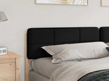 Upholstered Headboard Brown and Black 180 cm Solid Pine Wood 880110